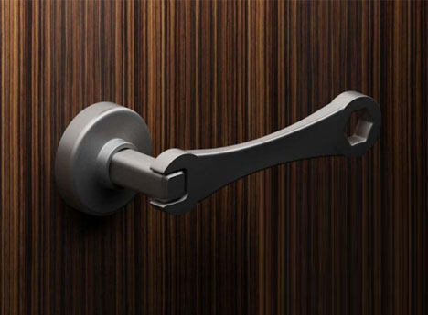 Door handle.