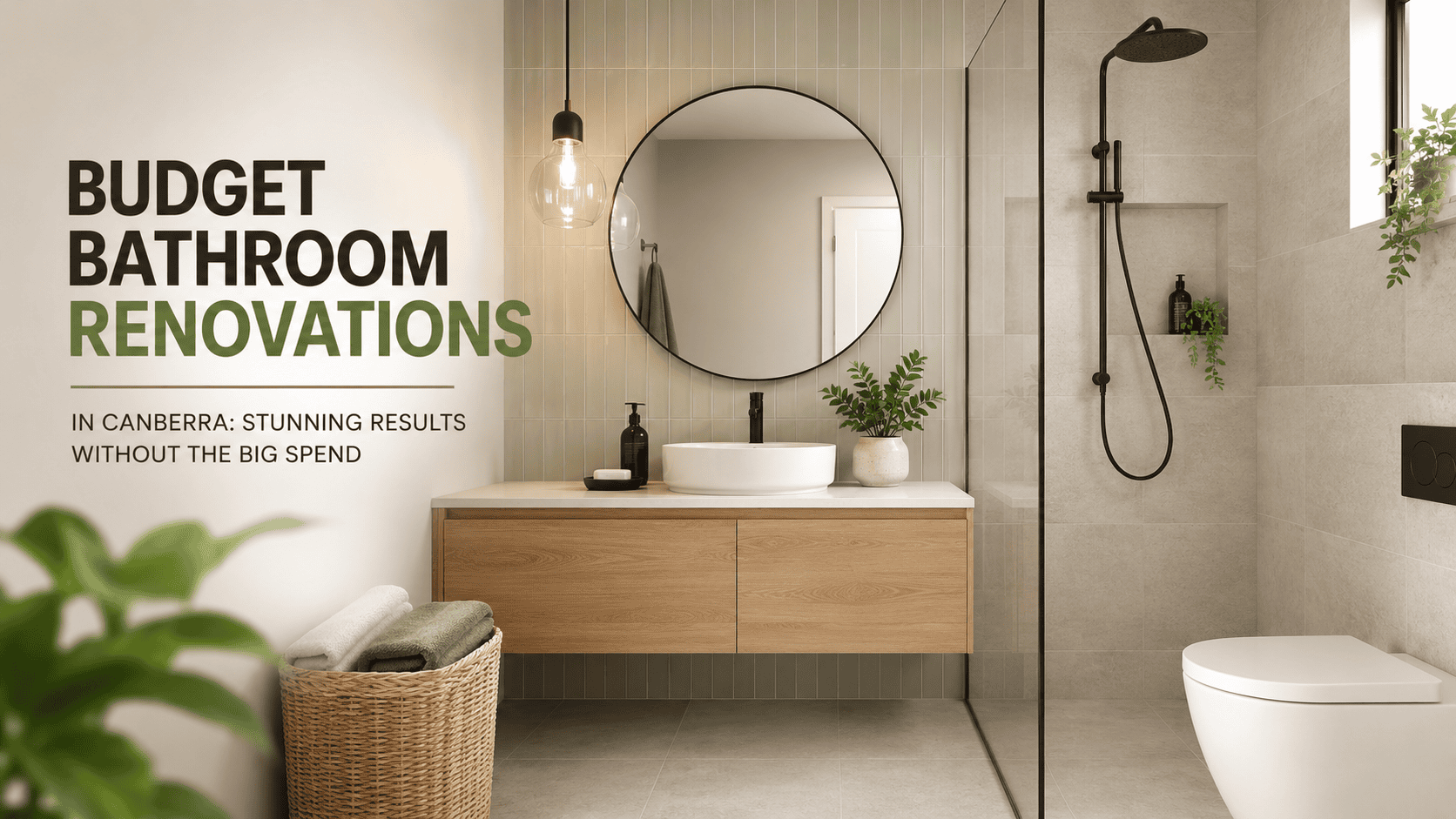 Budget Bathroom Renovations in Canberra: Stunning Results Without the Big Spend