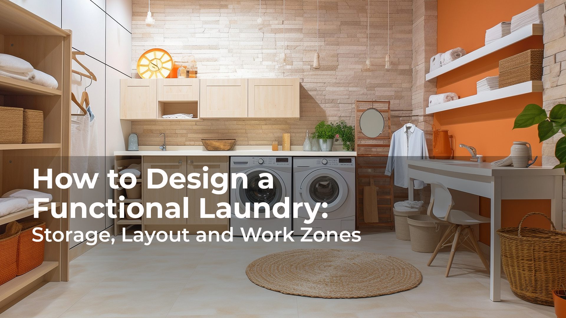How to Design a Functional Laundry: Storage, Layout and Work Zones